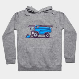 Tractor Farm Cartoon Illustration Hoodie